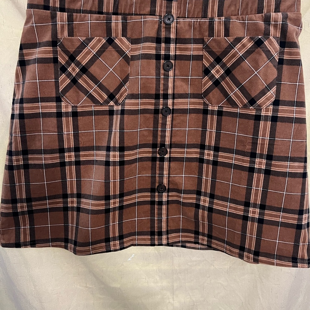 Torrid Tan and Brown A-line Mini Skirt for Casual Work